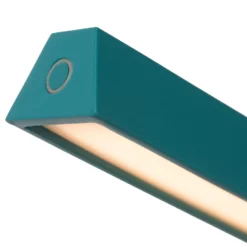 Lavale LED-lattiavalaisin, turkoosi, himmennettävissä, korkeus 138 cm