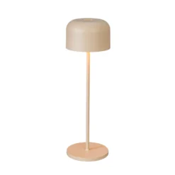 LED-akkukäyttöinen LED-pöytälamppu Lille, korkeus 36 cm, hiekanvärinen, IP54,