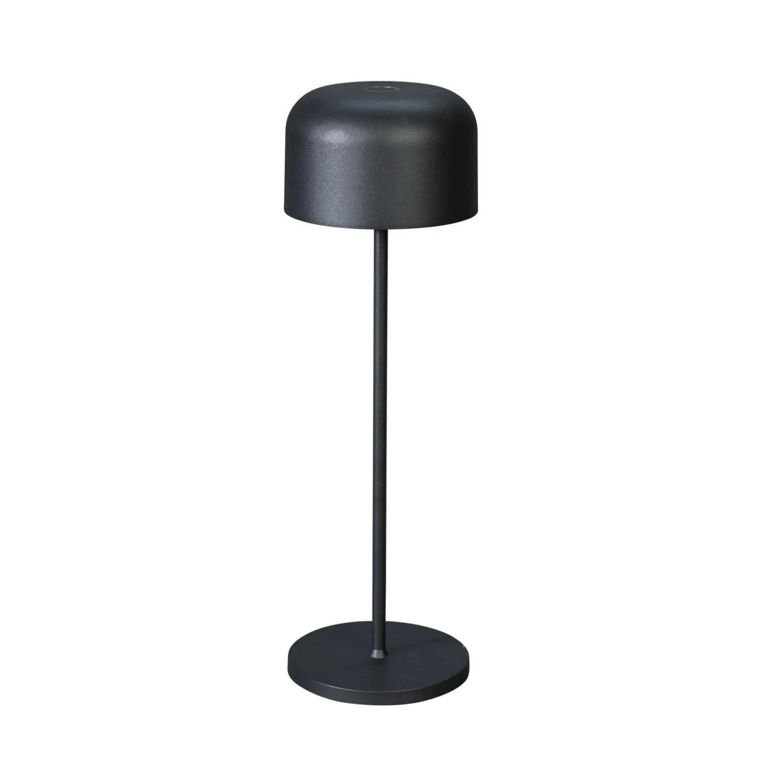 LED-akkukäyttöinen LED-pöytälamppu Lille, korkeus 36 cm, musta, IP54, USB