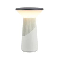 LED-akkukäyttöinen pöytälamppu Pilia, antrasiitti/vaaleanharmaa, korkeus 24 cm,
