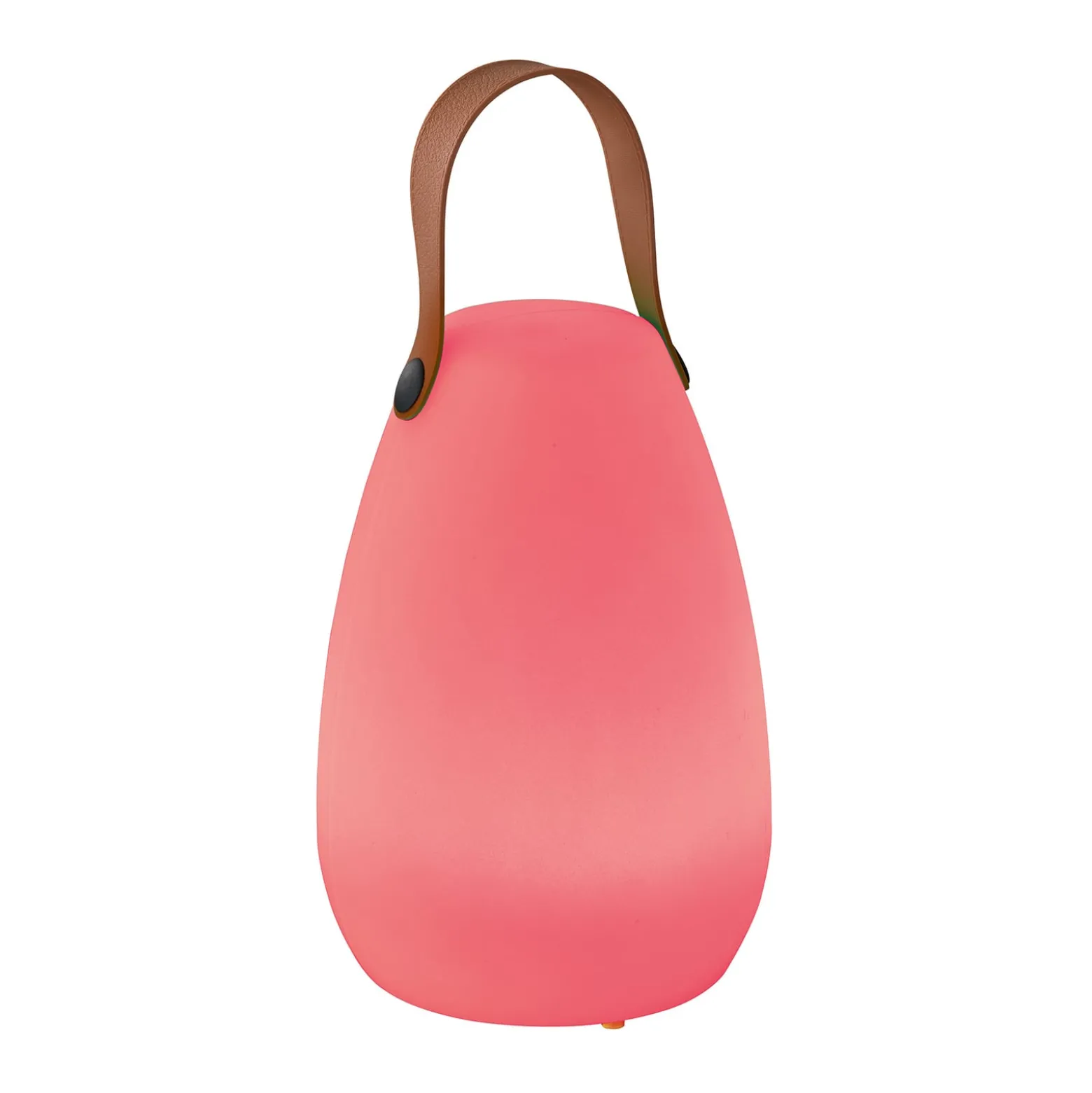 LED-akkukäyttöinen pöytävalaisin Ruby, Ø 14 cm, valkoinen, IP44,
