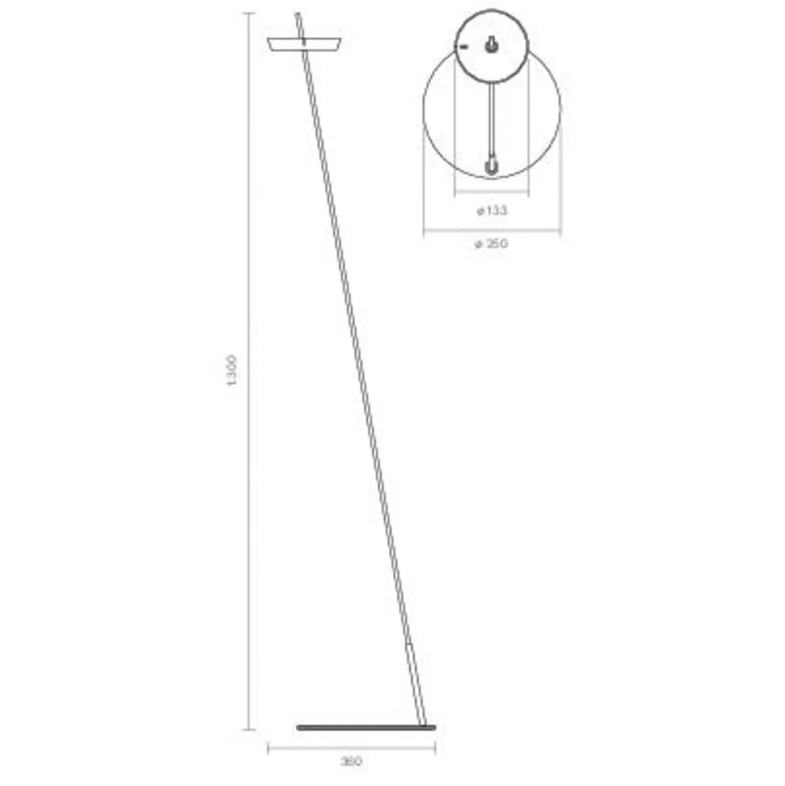 LED-akku-maavalaisin Mahina, musta, korkeus 130 cm, metalli, CCT