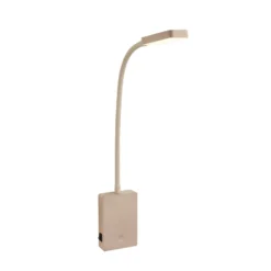 LED-akku-pöytälamppu Cielo, beige, korkeus 56 cm, muovi