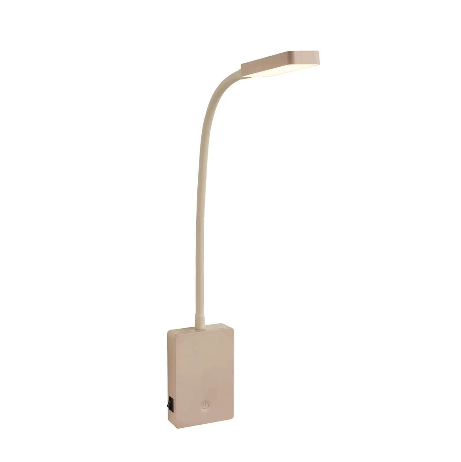 LED-akku-pöytälamppu Cielo, beige, korkeus 56 cm, muovi