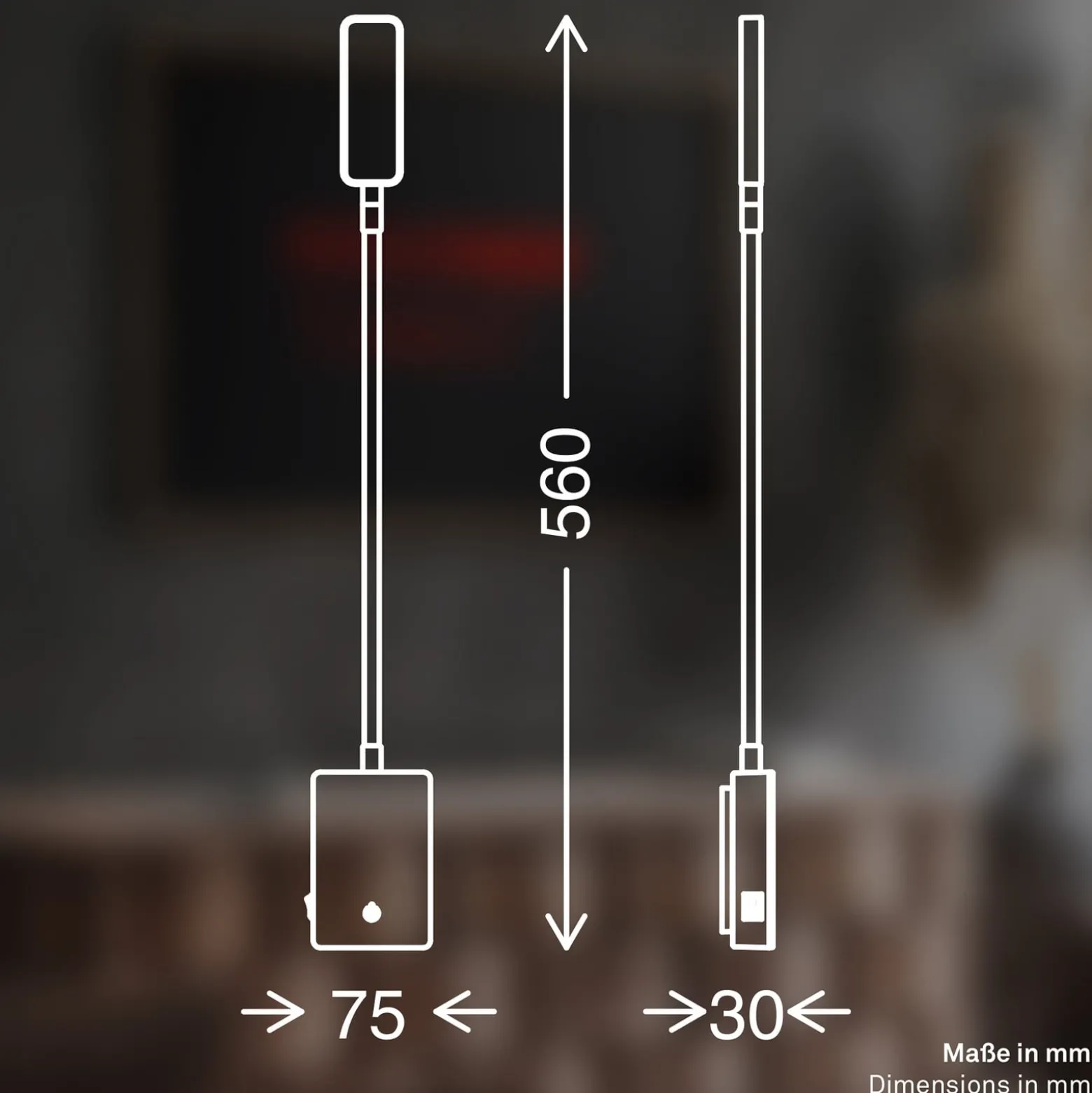 LED-akku-pöytälamppu Cielo, musta, korkeus 56 cm, muovi