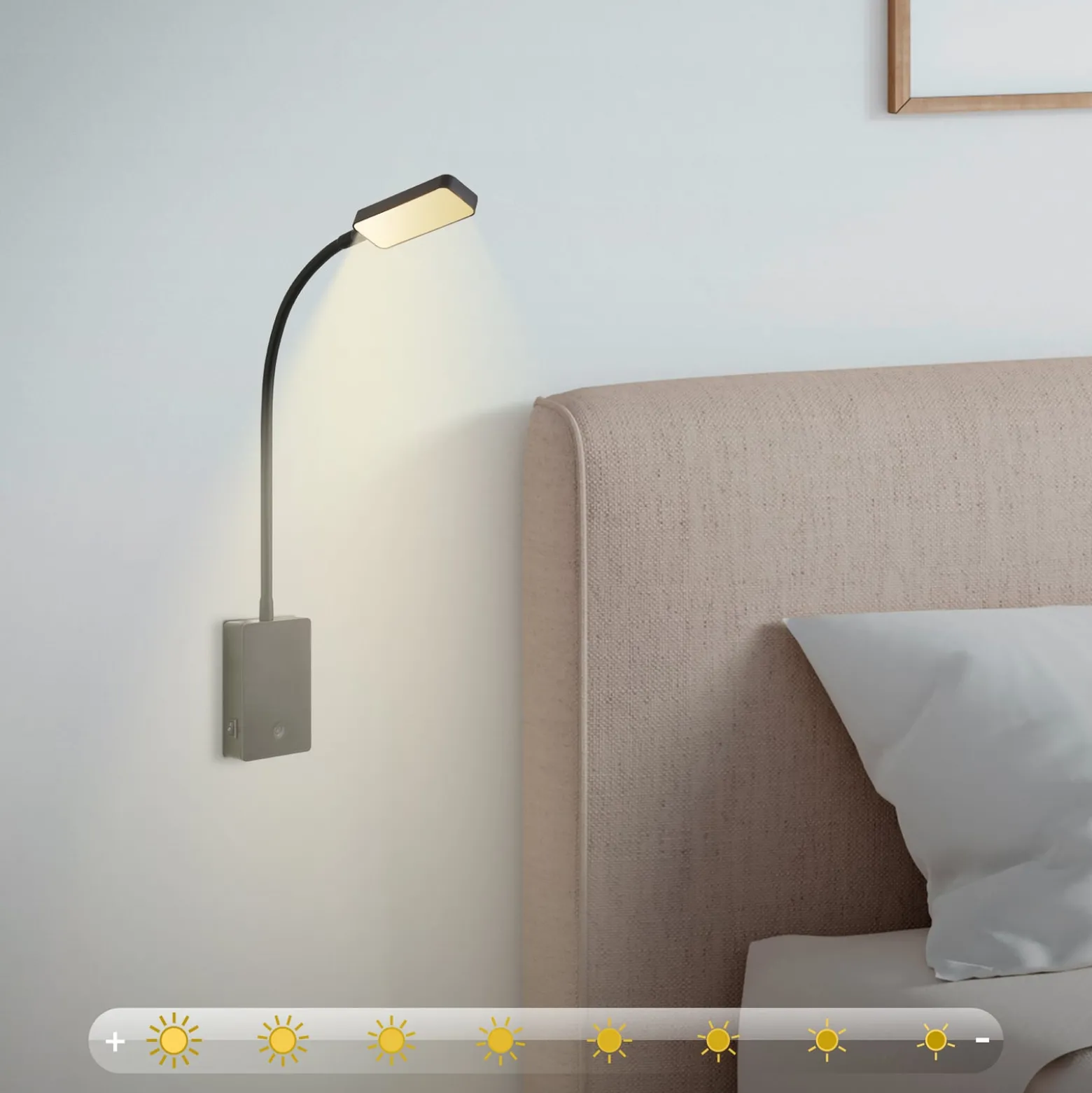 LED-akku-pöytälamppu Cielo, musta, korkeus 56 cm, muovi