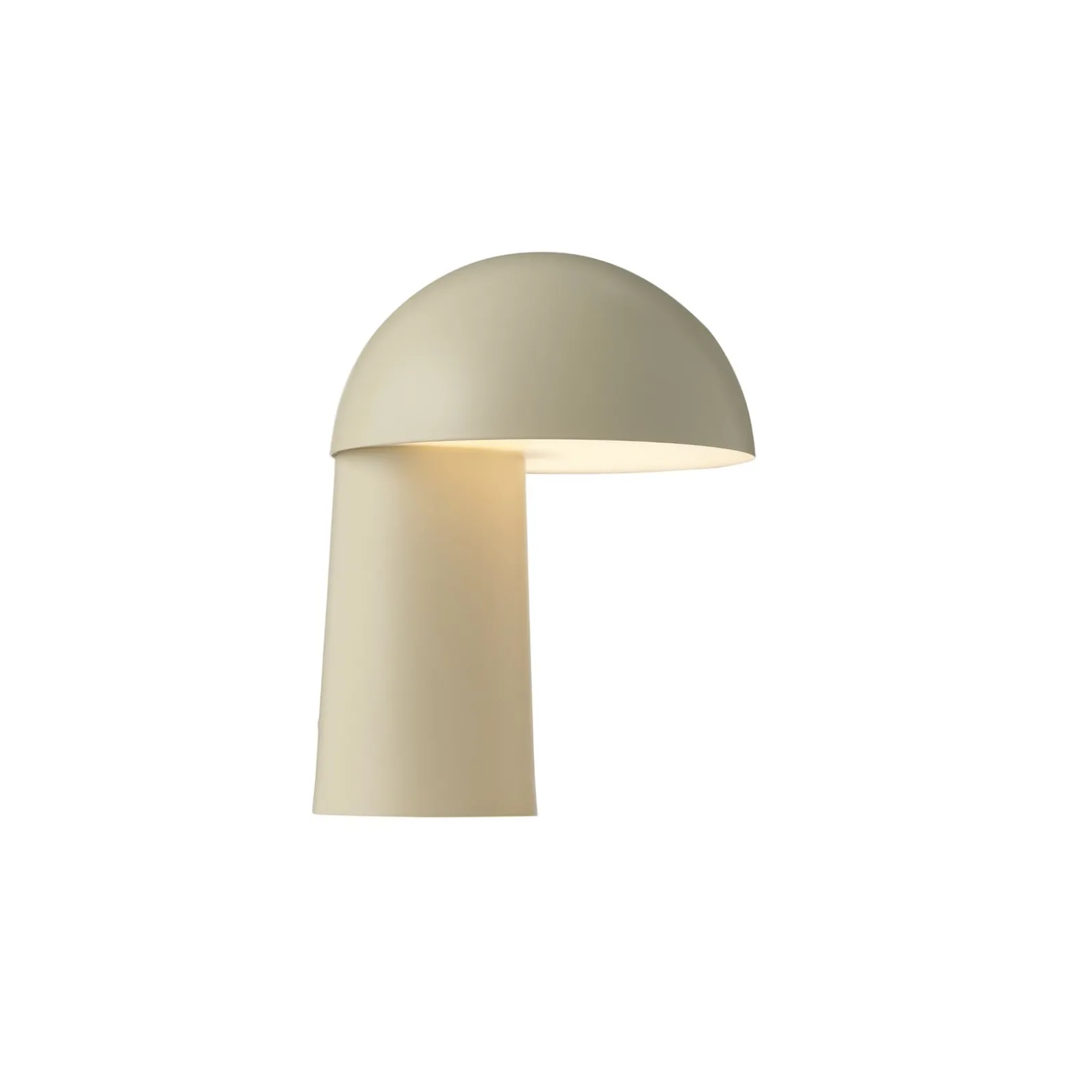 LED-akkupöytävalaisin Faye Portable, beige, himmennettävä, USB