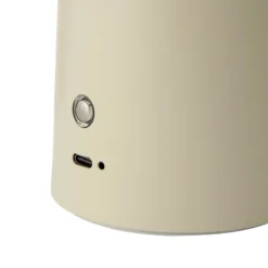 LED-akkupöytävalaisin Faye Portable, beige, himmennettävä, USB