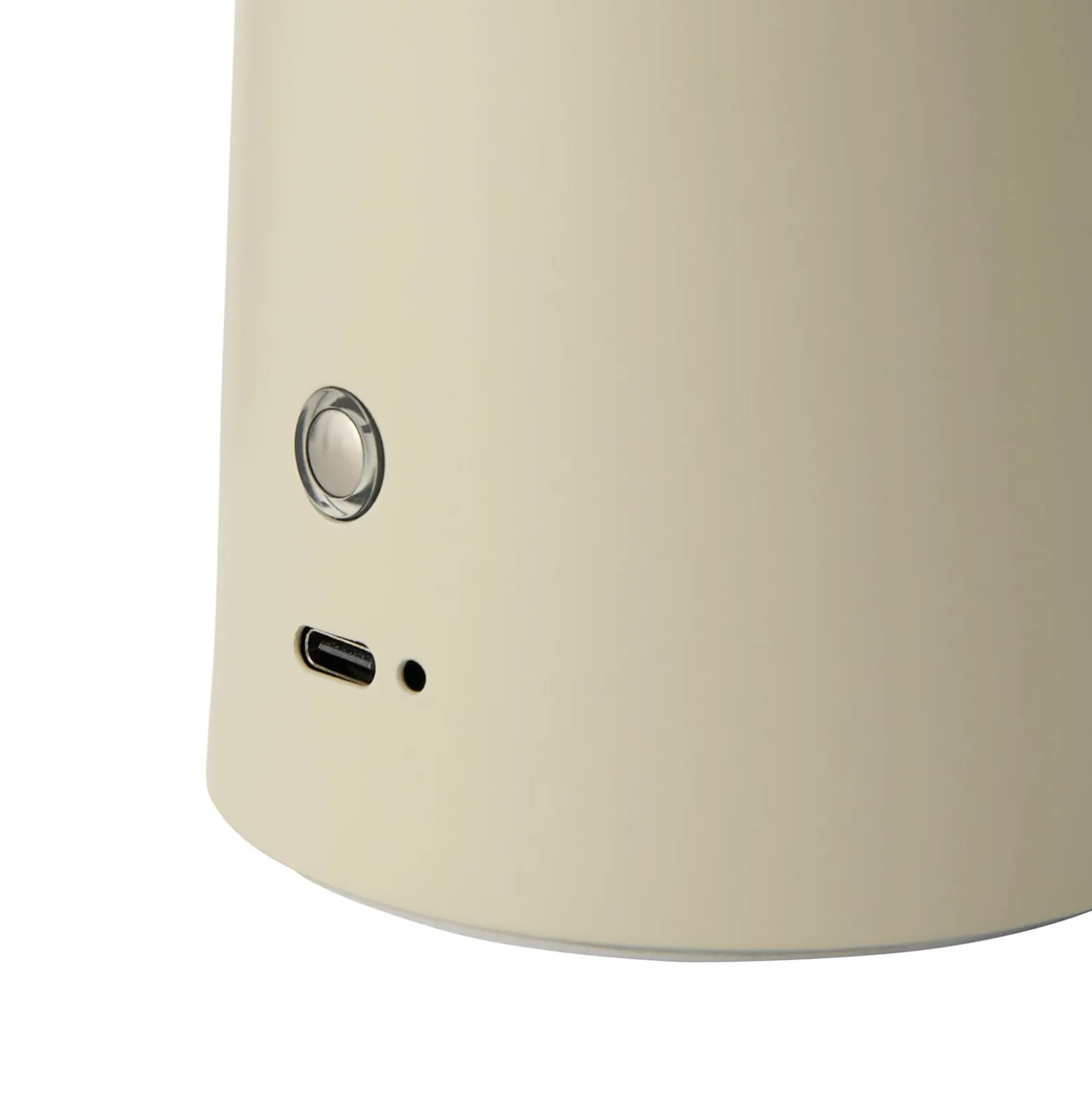 LED-akkupöytävalaisin Faye Portable, beige, himmennettävä, USB