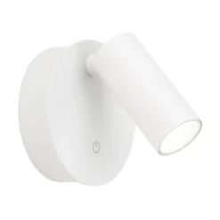LED-akku-seinävalaisin Luxy, valkoinen, alumiini, CCT, himmennin