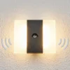 LED-anturi-ulkoseinävalaisin Kumi, grafiitti, IP44