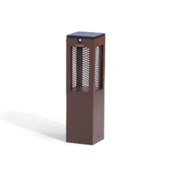 LED aurinkojalustavalaisin Tradition Sensor Corten 40cm