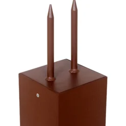 LED aurinkojalustavalaisin Tradition Sensor Corten 40cm