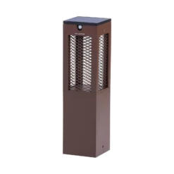 LED aurinkojalustavalaisin Tradition Sensor Corten 40cm