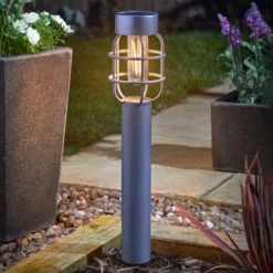 LED-aurinkokäyttöinen maapiikkivalaisin Anglia, 2 kpl, antrasiitti, IP44