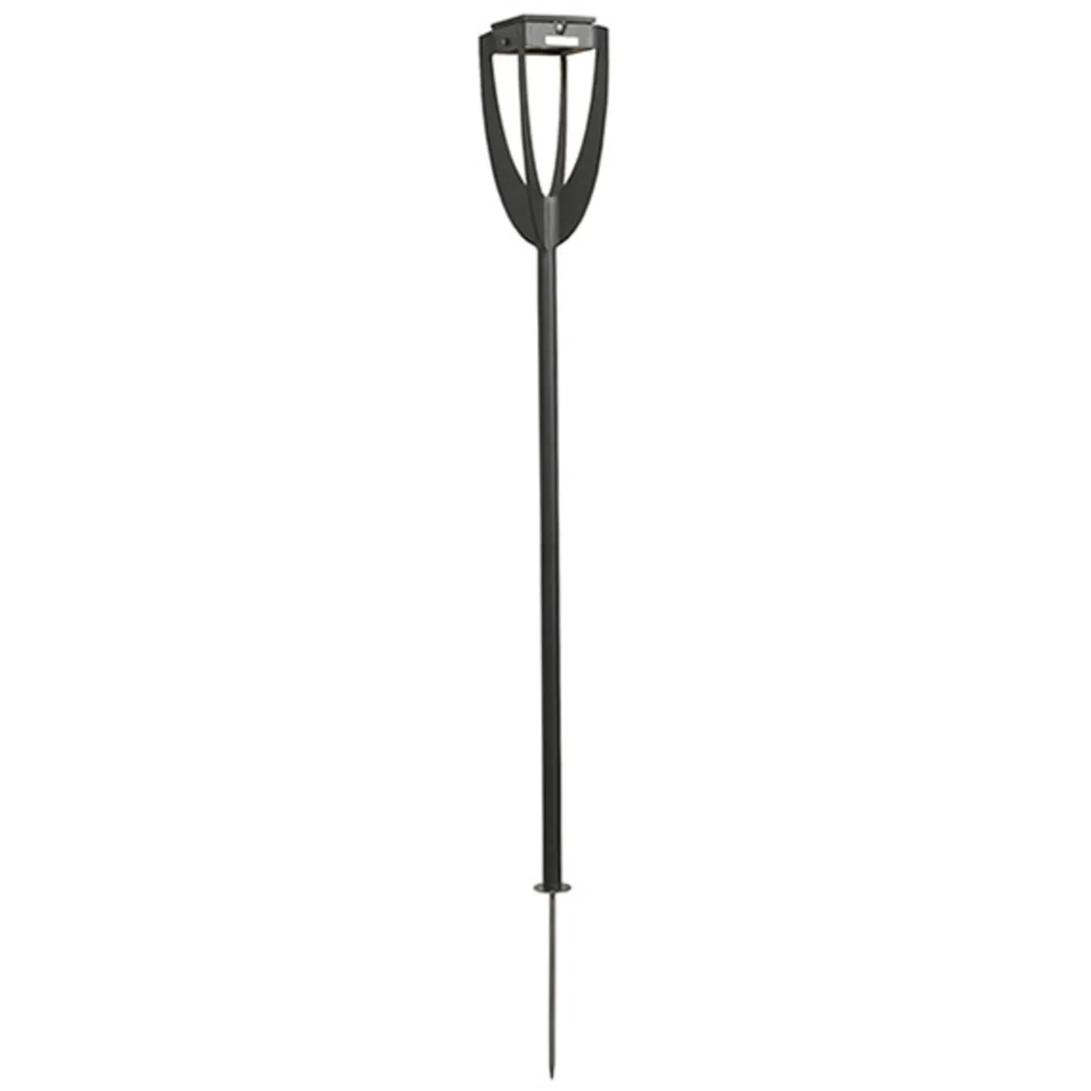 LED-aurinkolamppu Tulip, maapiikki, antrasiitti