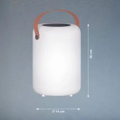 LED-aurinkopöytälamppu Orno, lämmin valkoinen, RGB