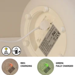 LED-aurinkopöytälamppu Orno, lämmin valkoinen, RGB