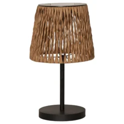 LED-aurinkopöytävalaisin Cesta 48cm ruskea/musta muovi/metalli