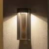 LED-aurinkoseinävalaisin Blade, sensori, harmaa