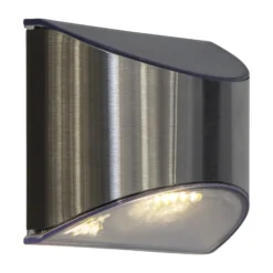 LED-aurinkoseinävalaisin Wally, hopea, 2 kpl:n sarja