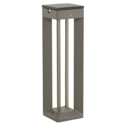 LED-aurinkovalaisin Borne anturilla, 45 cm, harmaa