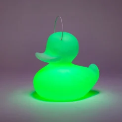 LED-designvalaisin DUCK-DUCK S ulkokäyttöön, keltainen