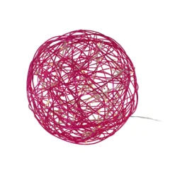 LED 3D muotoilupallo Galax Fun, Ø 30 cm, fuksianpunainen