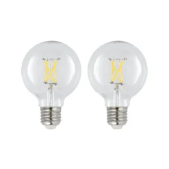 LED E27 4W G80 2700K filamentti, him. kirkas 2 kpl