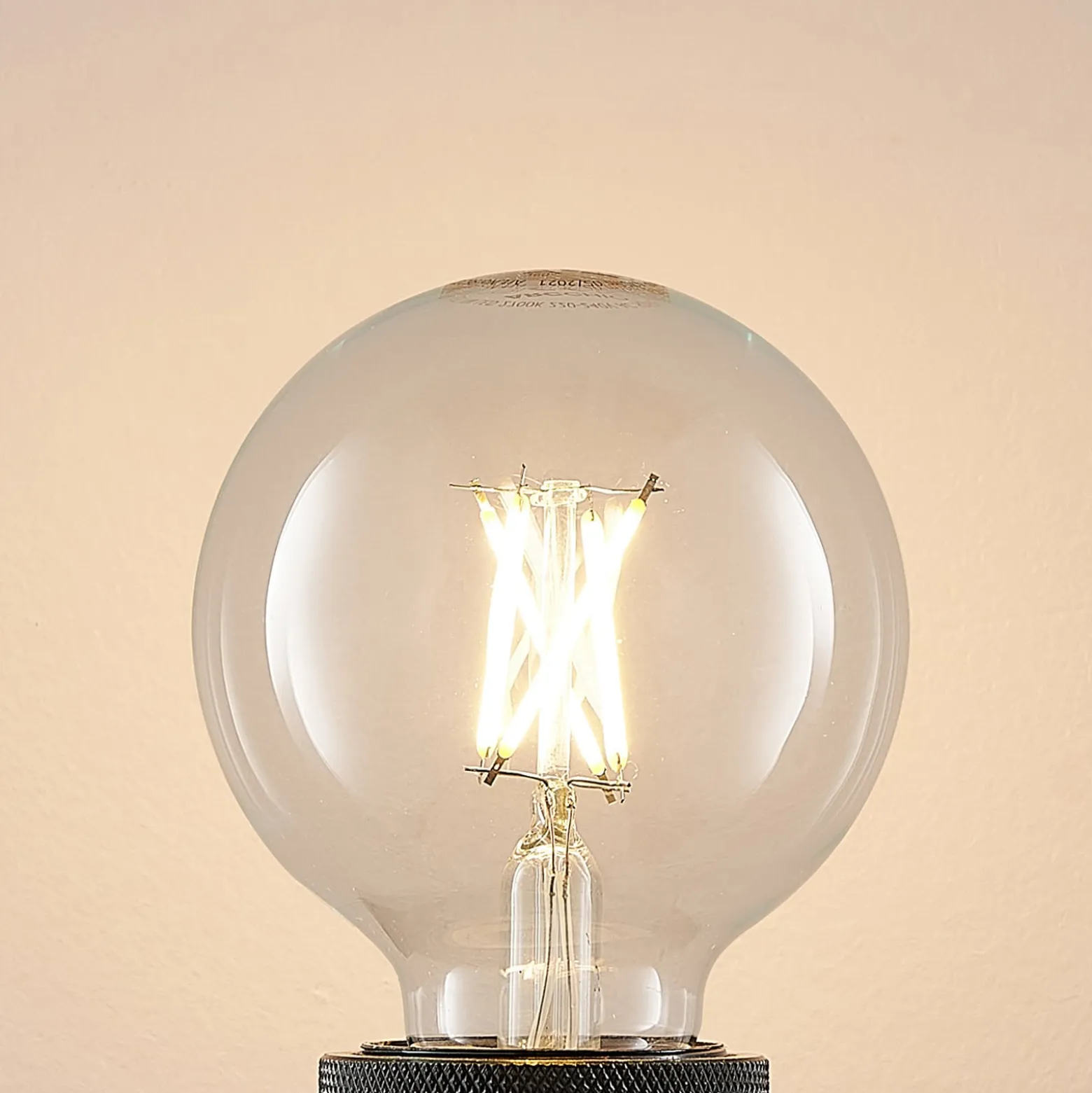 LED E27 4W G80 2700K filamentti, him. kirkas 2 kpl