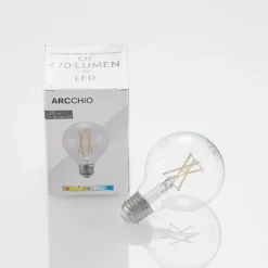 LED E27 4W G80 2700K filamentti, him. kirkas 2 kpl