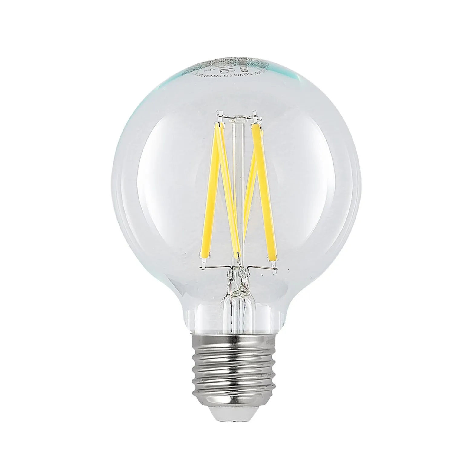 LED E27 8W G80 2700K filamentti, him. kirkas 2 kpl