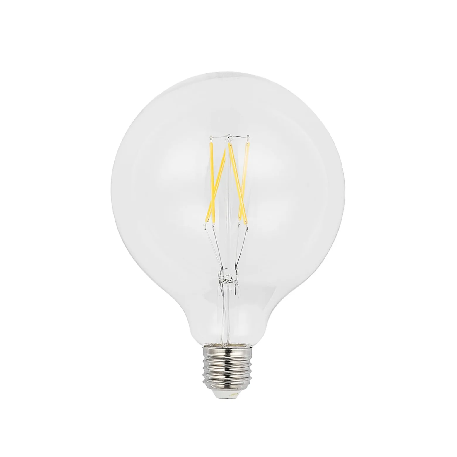 LED-filamentti E27 6W 2700K G125 globe kirkas 2kpl
