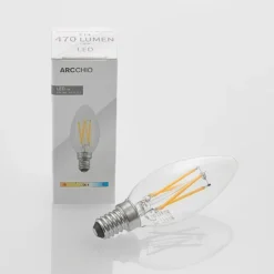 LED-filamenttilamppu E14 4W 827 kynttilä him., 2x