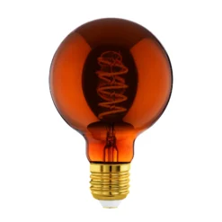 LED Globe E27 G95 4W hehkulanka 2000K kupari