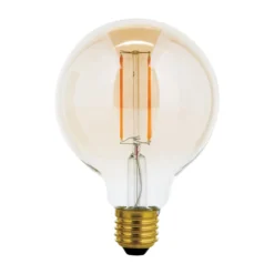 LED-globe-lamppu E27 G95 6W amber 2200K himmennys