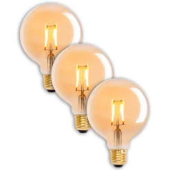 LED-globe-lamppu E27 4,1W 310lm läm valk kulta 3x