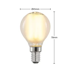 LED-golfpallolamppu E14 4W 2700K matta himmen., 5x