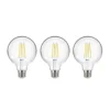 LED hehkulamppu, E27, G95, 3.8W, 3000K, 806lm, 3 kpl
