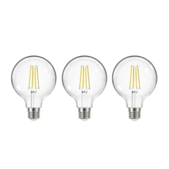 LED hehkulamppu, E27, G95, 3.8W, 3000K, 806lm, 3 kpl