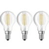 LED-hehkulankalamppu E14 4 W lämmin valk. 3 kpl