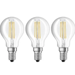 LED-hehkulankalamppu E14 4 W lämmin valk. 3 kpl