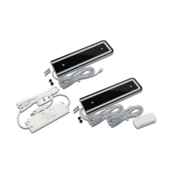 LED-kaapin alavalaisin U-Pad F, 2 kpl 3 000K musta Anturi