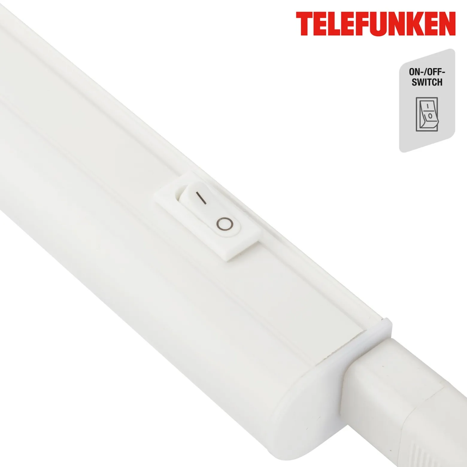 LED-kaapin alavalo Hephaistos, valkoinen, pituus 57 cm
