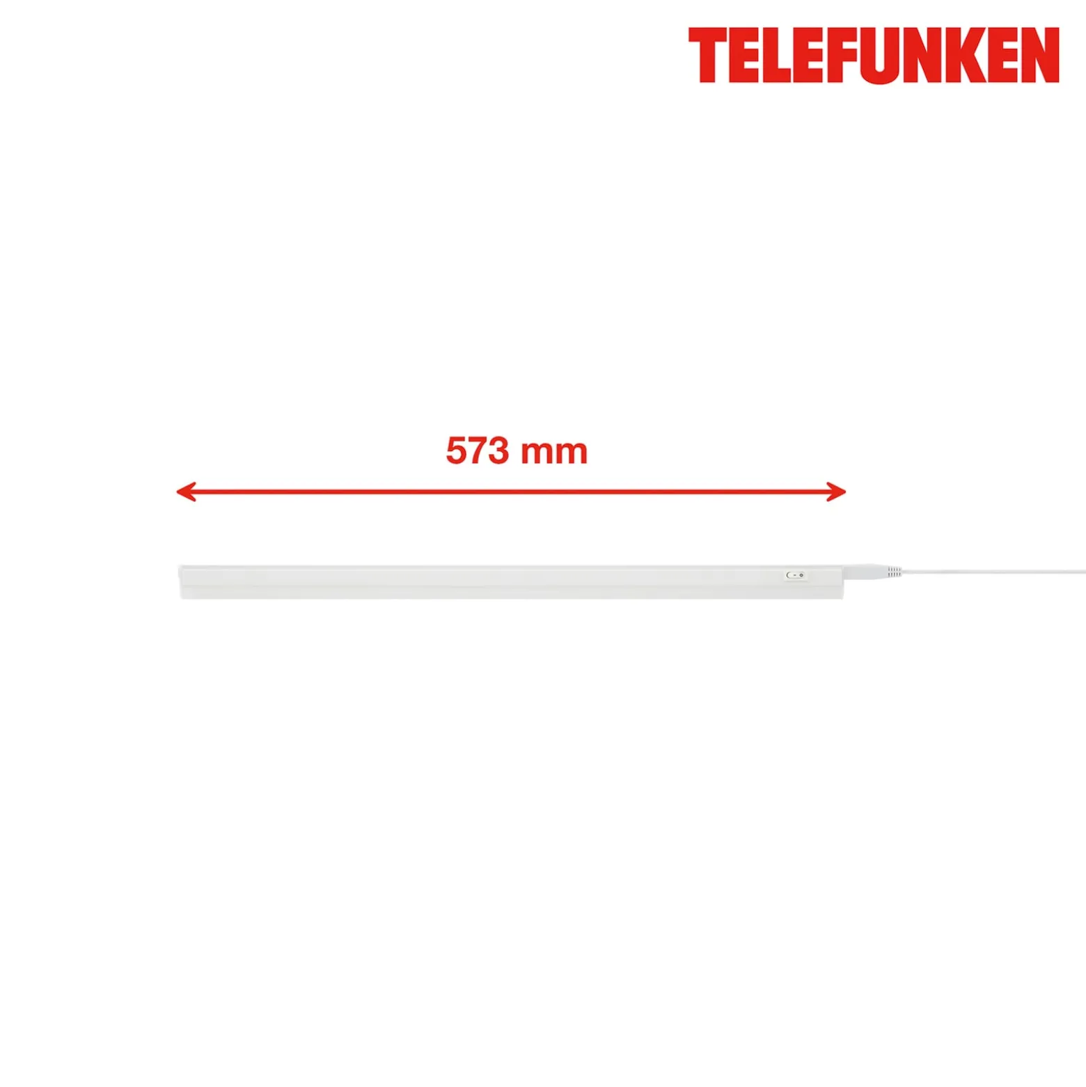 LED-kaapin alavalo Hephaistos, valkoinen, pituus 57 cm