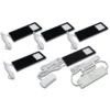 LED-kaapinalusvalaisin Eco-Pad F 5 kpl 4000K musta