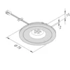 LED-kalusteuppovalo AR 68 4W musta 2 700 K