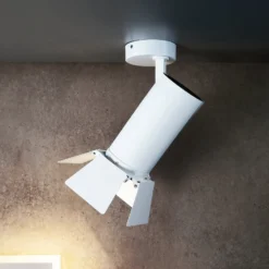 LED-kattokohdevalo Lucea 6, valkoinen, alumiini, 2700 K