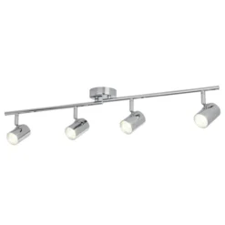 LED-kattokohdevalo Rollo, nelilamppuinen, kromi