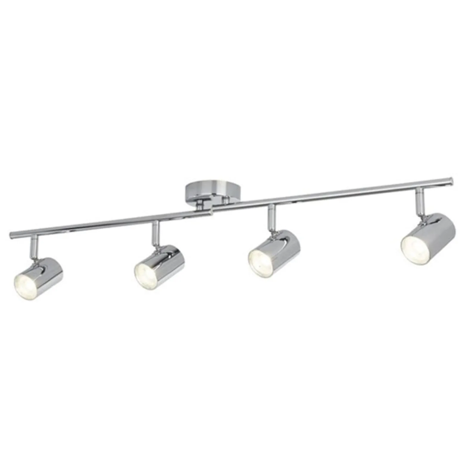 LED-kattokohdevalo Rollo, nelilamppuinen, kromi